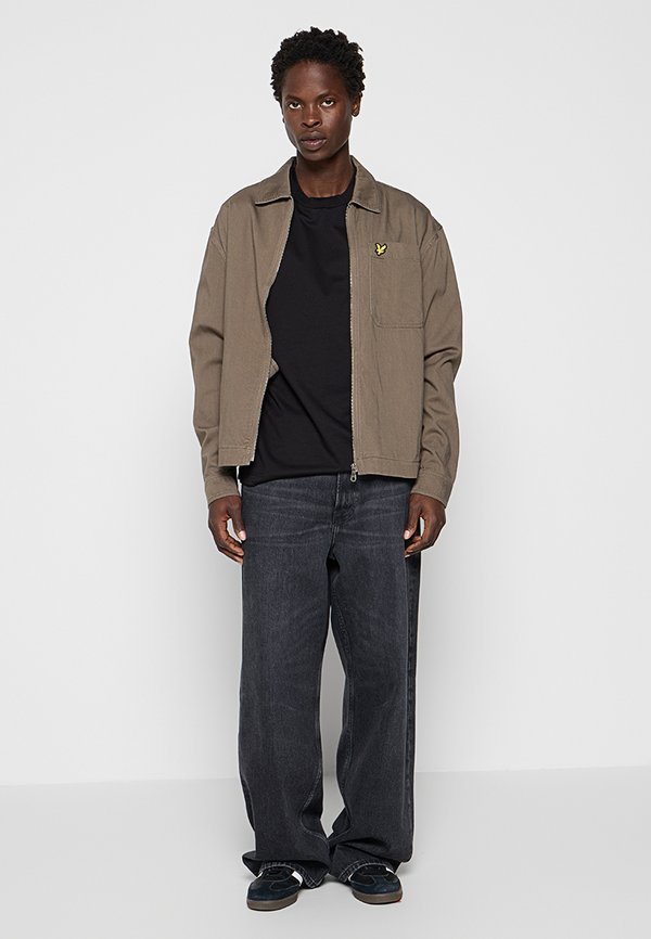 Lyle & Scott ENZYME WASH ZIP THROUGH OVERSHIRT