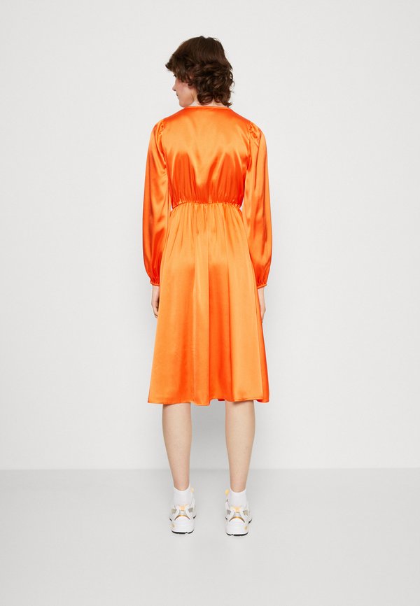 VILA VIPETIA V NECK MIDI DRESS