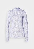 Scotch & Soda ALL OVER PRINTED MOCK NECK LONG SLEEVE