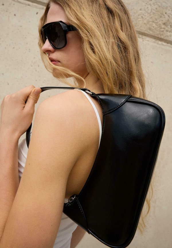 Bershka Handbag - black