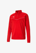 Puma FUSSBALL - TEAMSPORT TEAMRISE HALFZIP - Long sleeved top - rotweiss