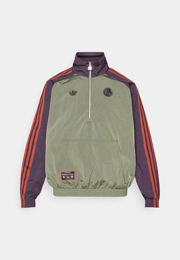 adidas Originals FC BAYERN MUNICH ICON HALFZIP JACKET - Club wear - base green/aurora black