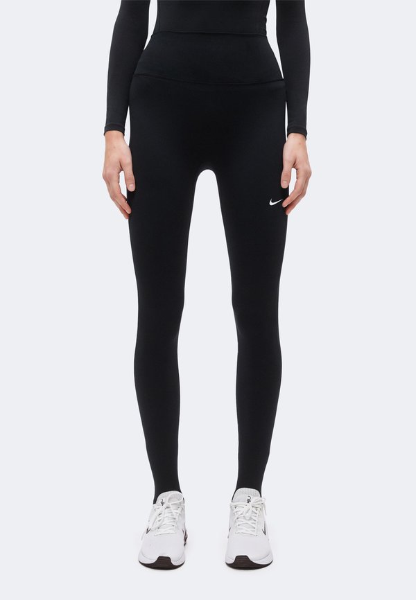 Nike Performance STIRRUP TIGHT - Leggings - black/white