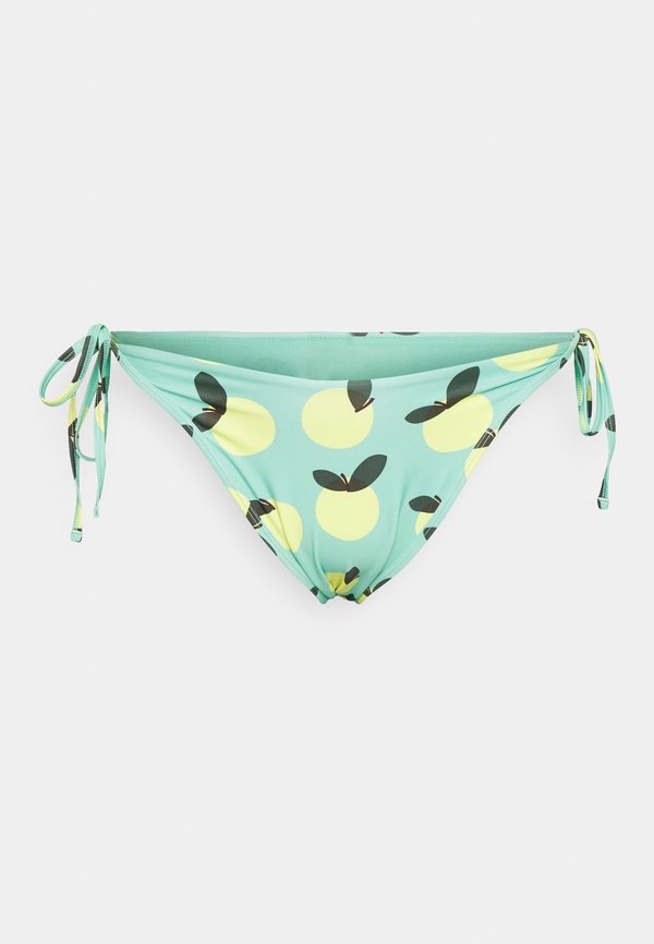We Are We Wear JACKIE HIGH LEG TIE SIDE BRAZILIAN IN LEMON PRINT CURVE