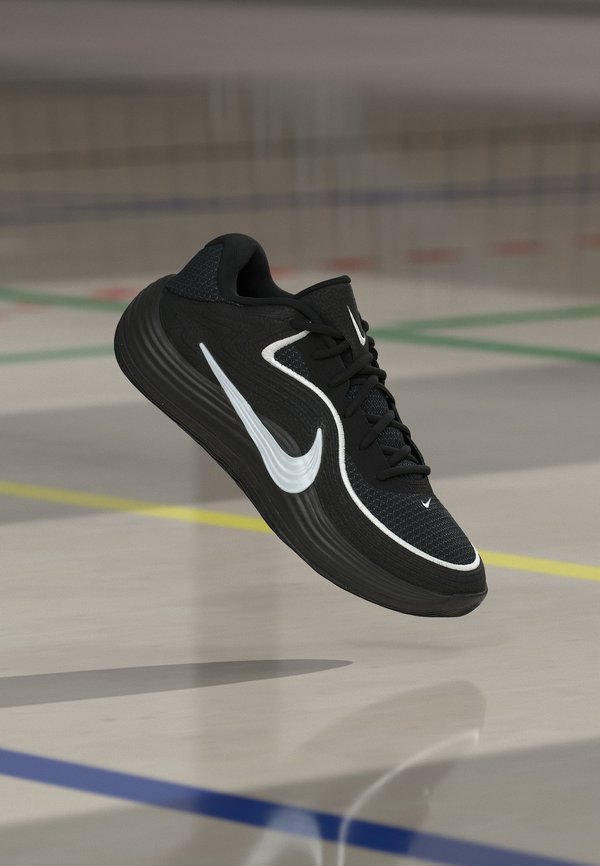 Nike Performance PRECISION 8 LOW UNISEX - Basketball shoes - black/white