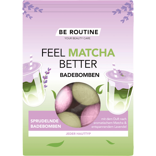 Badebomben FEEL MATCHA BETTER (6x50 g) BE ROUTINE