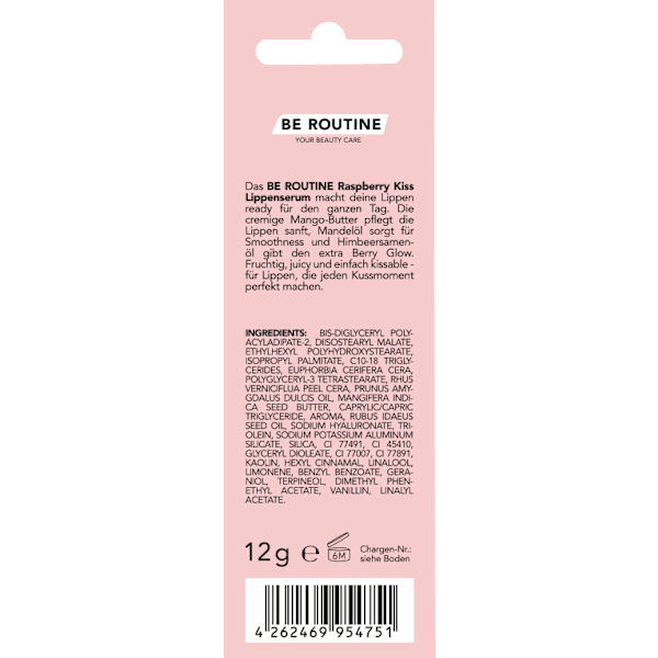 Lippenserum Rosy Peach Hydrating & Glossy BE ROUTINE
