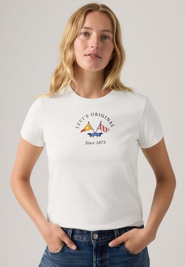 Levi's® Print T-shirt - lse_crew regatta flags bright white