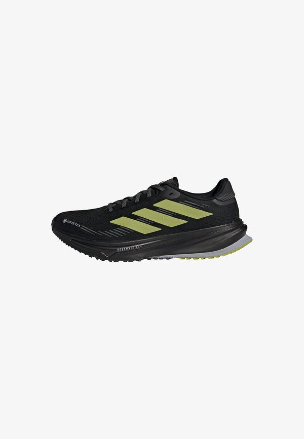 adidas Performance SUPERNOVA RISE GTX - Road running shoes - core black   preloved lime