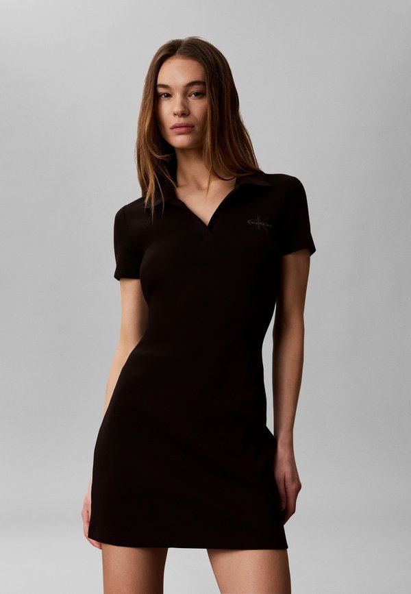 Calvin Klein Jeans MONOLOGO BABY - Day dress - black