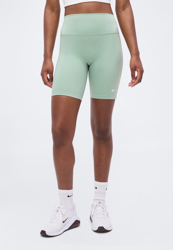 Nike Performance W NK DF ONE HR 8" SHRT USEAM - Leggings - steam/white