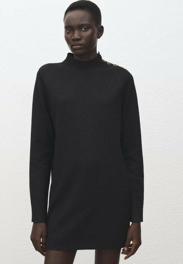 Mango Jumper dress - black