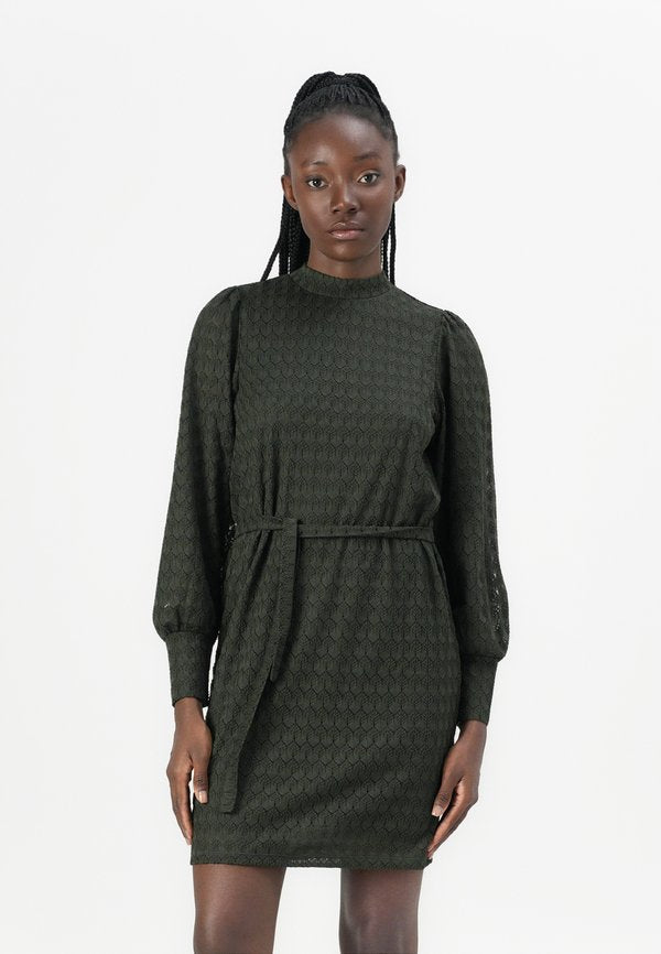 JDY JDYAVERY HIGHNECK BELT DRESS