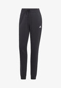 adidas Sportswear ESSENTIALS LINEAR CUFFED - Tracksuit bottoms - black/white
