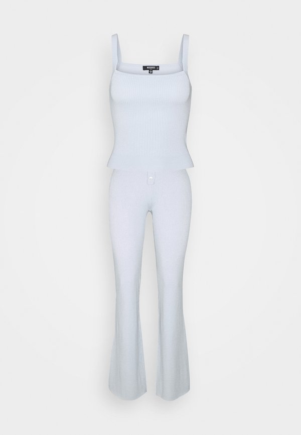 Missguided Tall LOUNGEWEAR CROP TOP AND WIDE LEG TROUSERS SET