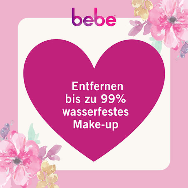 Abschminktücher erfrischend mit Rosenwasser bebe