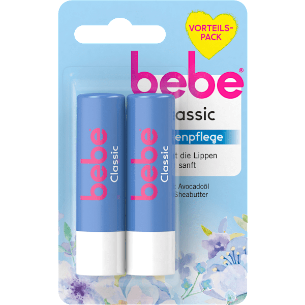 Lippenpflege Classic Doppelpack (2 x 4,9g) bebe