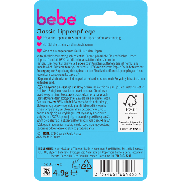 Lippenpflege Classic bebe