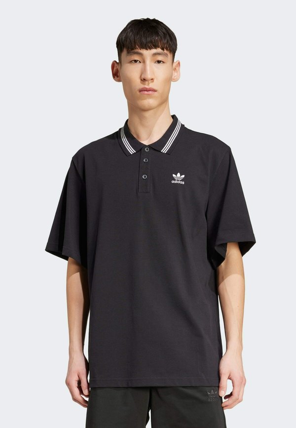 adidas Originals LOOSE FIT - Polo shirt - black   white