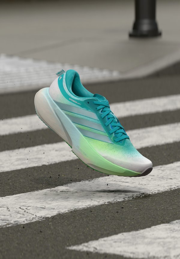 adidas Performance SUPERNOVA RISE 3 - Road running shoes - grey one/silver-coloured metallic/flash aqua