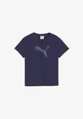 Puma DARE TO HALF ZIP GRAPHIC - Print T-shirt - deep plum