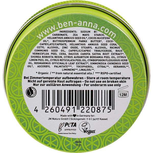 Deo Creme Deodorant Persian Lime BEN&ANNA