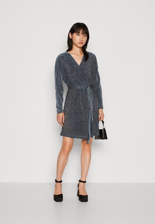 ONLY ONLALLY V NECK BELT SHORT DRESS