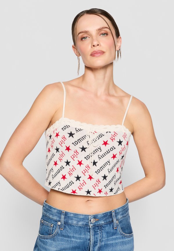 Tommy Jeans EXCLUSIVE TOMMY GIRL STAR SWEATER CAMI TOP