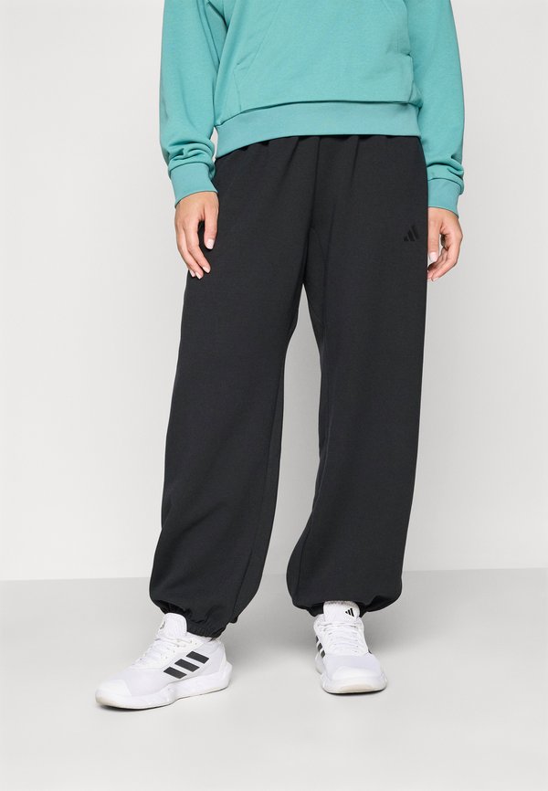 adidas Sportswear SOFT LUX PANTS - Tracksuit bottoms - black
