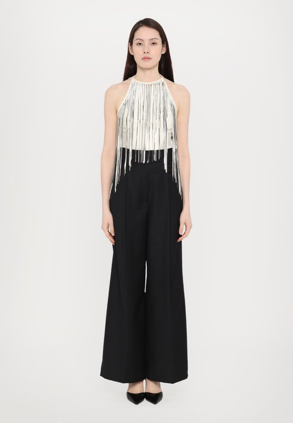 David Koma METALLIC CHAIN FRINGE EMBROIDERY