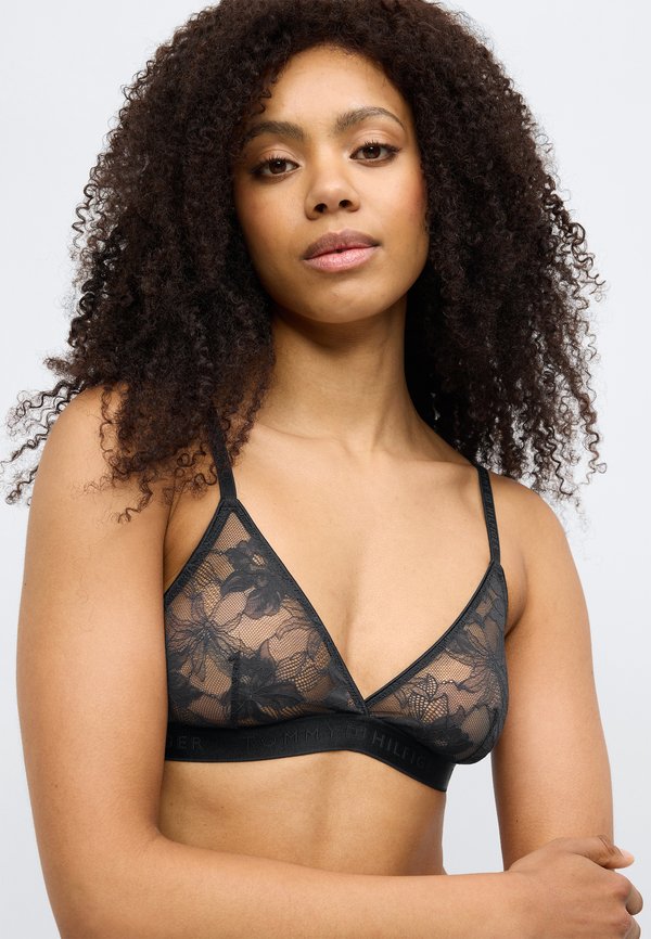 Tommy Hilfiger REPEAT LOGO FLORAL LACE TRIANGLE BRA