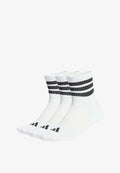 adidas Performance 3 STRIPES CUSHIONED SPORTSWEAR MID CUT 3 PAIR PACK - Sports socks - white/black black