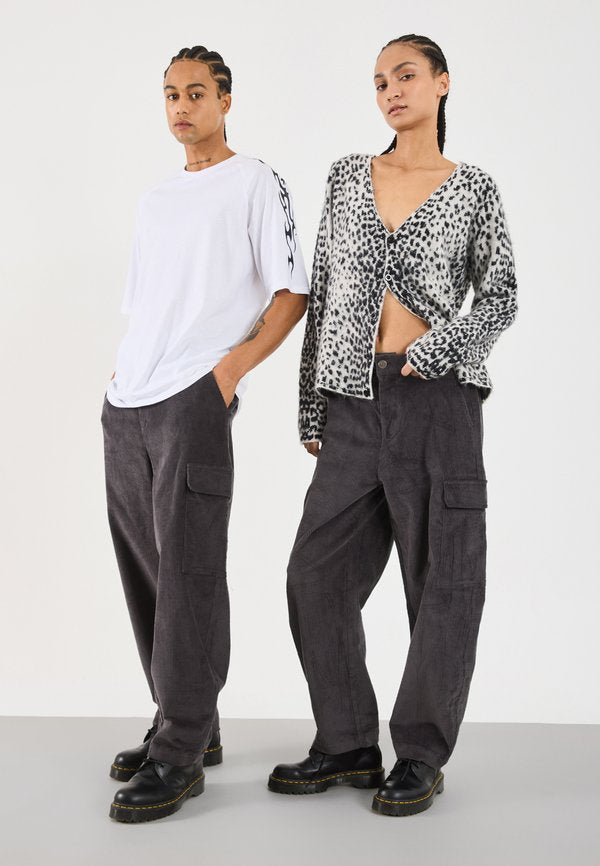 YOURTURN by Zalando CORDUROY CARGO TROUSERS