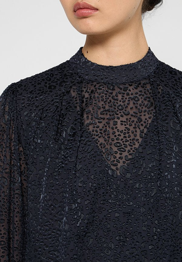 Scotch & Soda MOCK NECK WITH OPEN BACK DETAIL