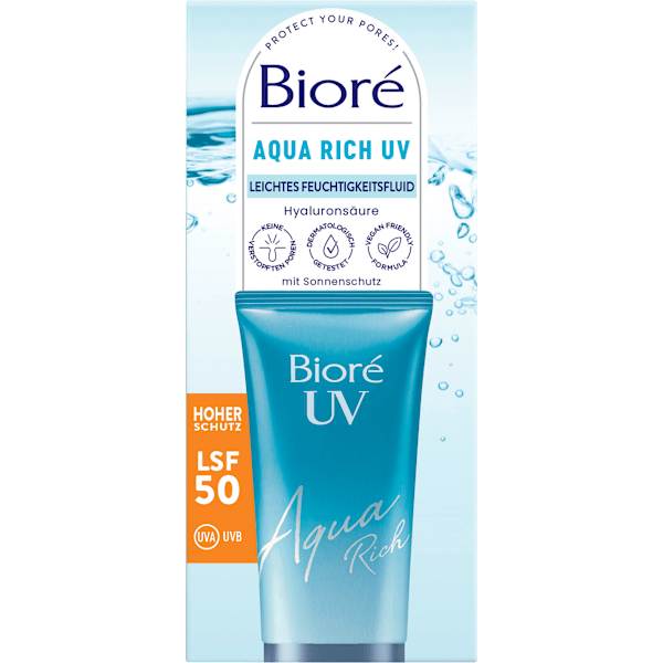 Gesichtsfluid aqua rich UV, LSF 50 Bioré
