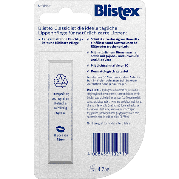 Lippenpflege Classic LSF 10 Blistex