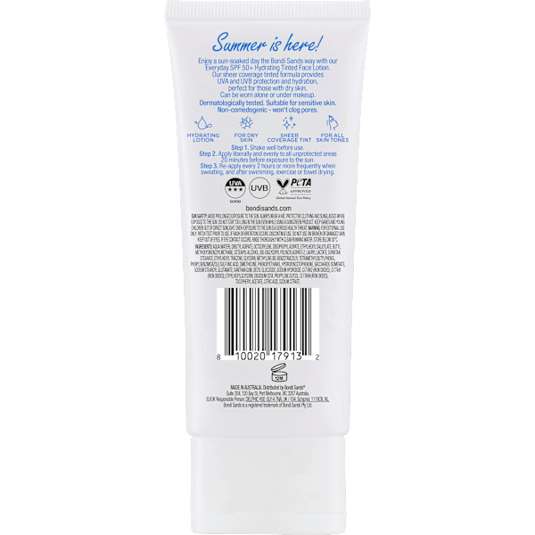 Sonnenfluid Gesicht everyday Lotion, getönt, LSF 50+ Bondi Sands