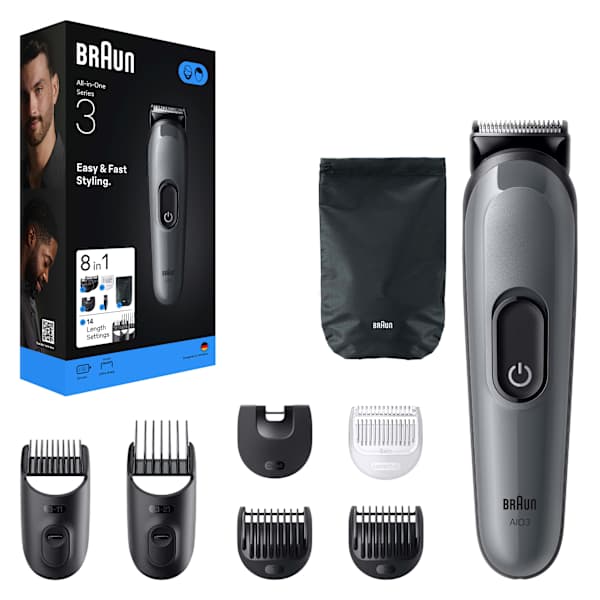 Barttrimmer & Haarschneider, Series 3 All-In-One Style Kit AIO3540 Braun