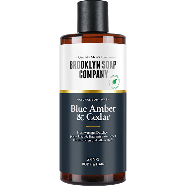 Duschgel Blue Amber & Cedar 2in1 Brooklyn Soap Company
