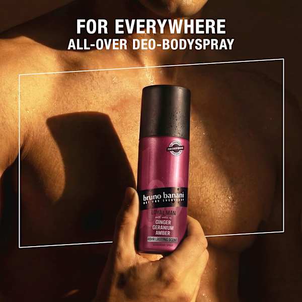 Deospray Loyal Man Ginger Geranium Amber bruno banani