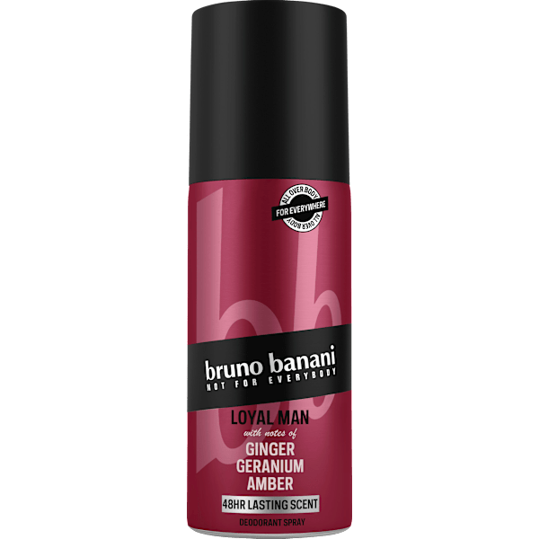 Deospray Loyal Man Ginger Geranium Amber bruno banani