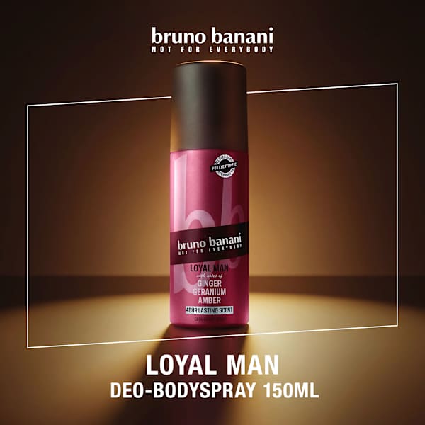 Deospray Loyal Man Ginger Geranium Amber bruno banani