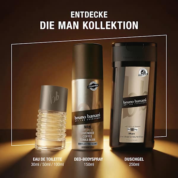 Deospray Man Lavender Coffee Tonka Bean bruno banani