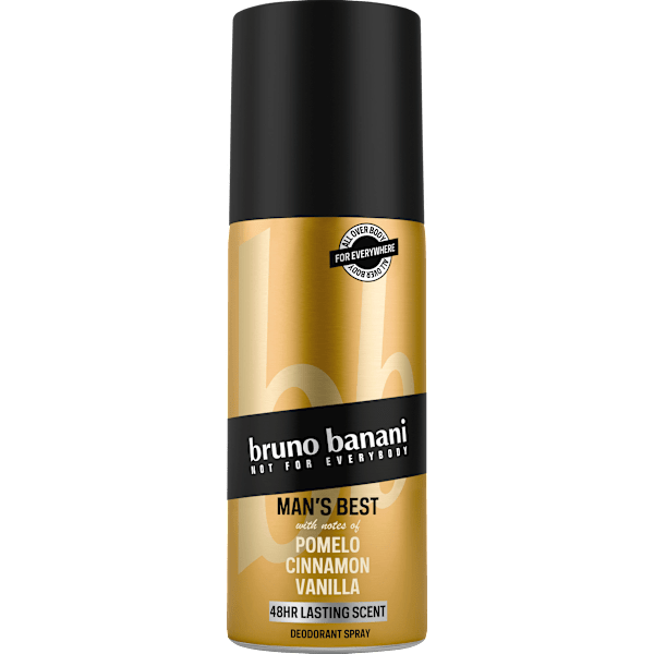 Deospray Man's Best Pomelo Cinnamon Vanilla bruno banani