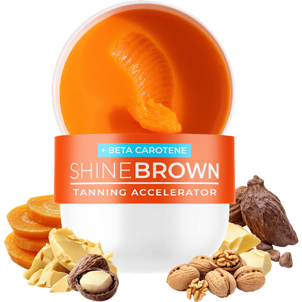 Bräunungsbeschleuniger Creme shine brown mit Beta Carotin Byrokko