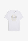 Puma RUN CLUB GRAPHIC - Sports T-shirt - white