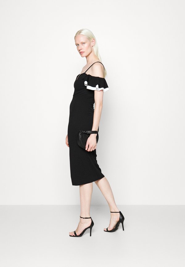 WAL G TALL SIMAH FRILL MIDI DRESS