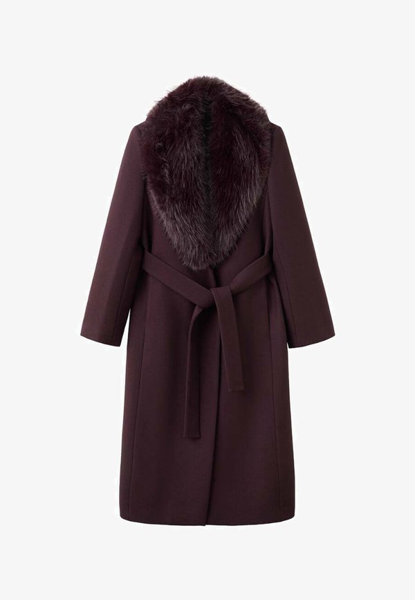 Mango Classic coat - bordeaux