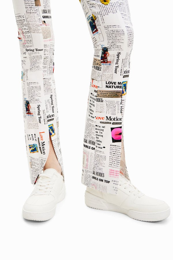 Desigual PANT NEWSPAPER