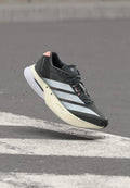adidas Performance ADIZERO BOSTON 13 W - Road running shoes - grey five/footwear white/haze coral